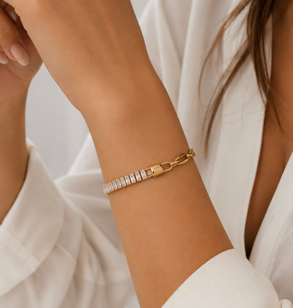 Elise Crystal Link Bracelet