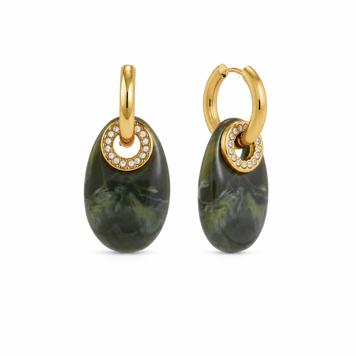 Forest Glow Drop Earrings