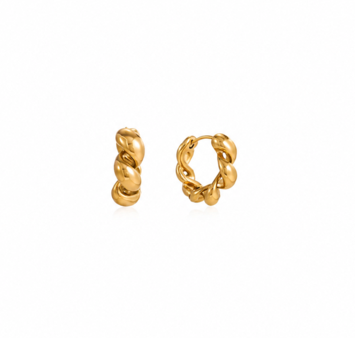 Luna Twist Hoop Earrings