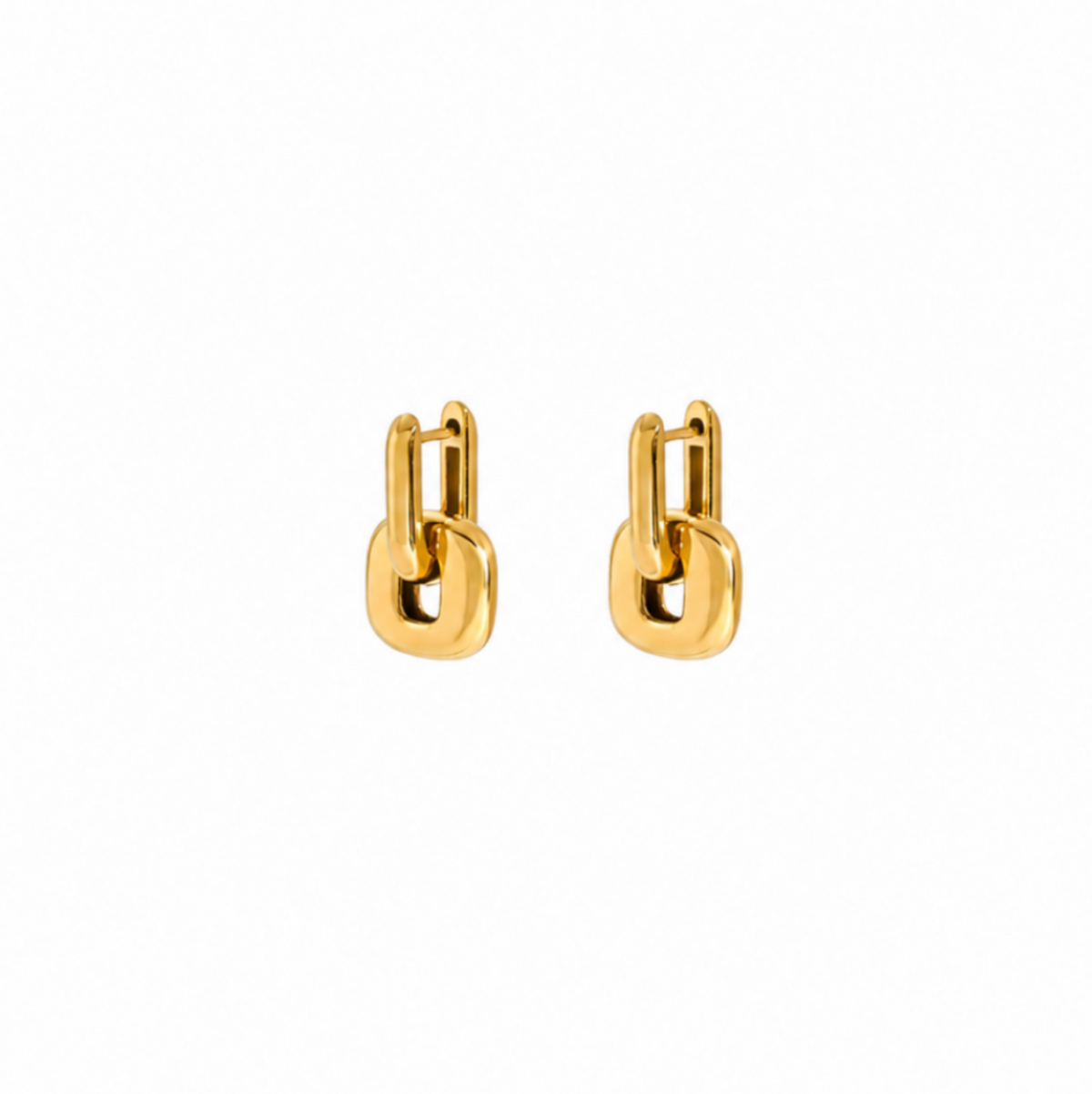 Mira Two-Tone Link Earrings