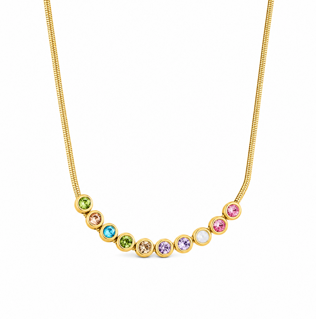 Nola Rainbow Zircon Necklace