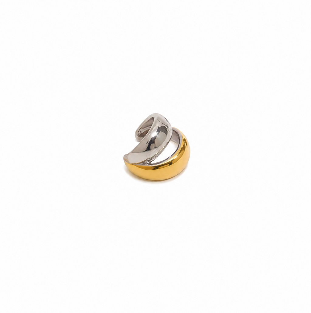 Nova Two-Tone Cuff Earring