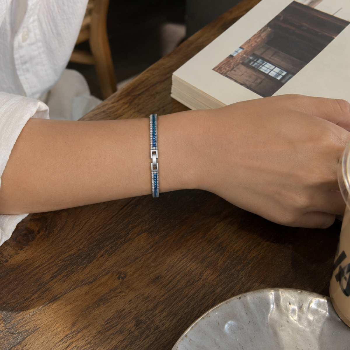 Celeste Blue Crystal Bracelet