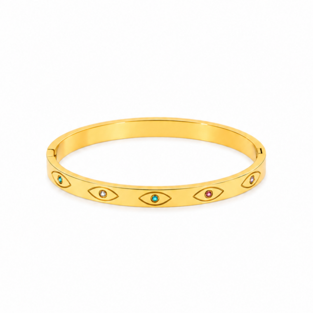 Nazar Color Zircon Bangle