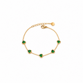 Emerald Heart Zircon Bracelet