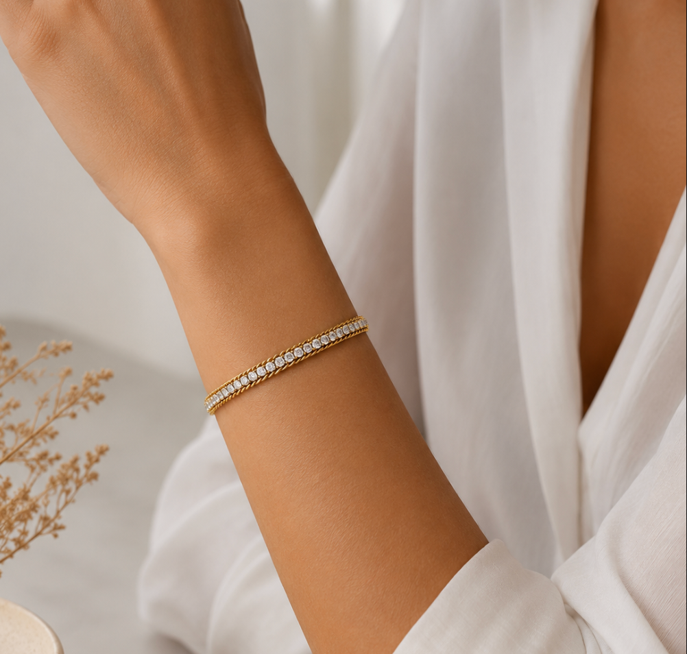 Seren Crystal Chain Bracelet